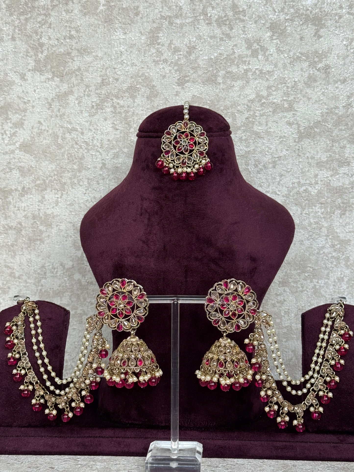 Jhumka Sahara Earring Tikka Set
