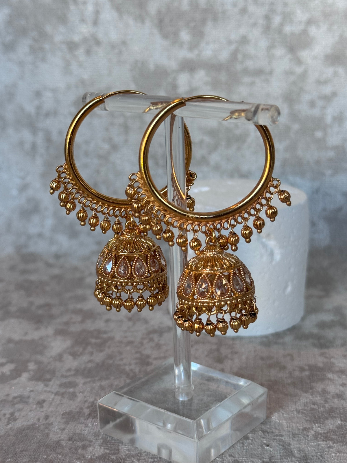 Simran - Bali Hoop Jhumka Earrings | The Tara Collection