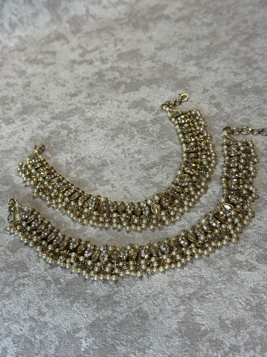 Champagne & Pearl Payal Set