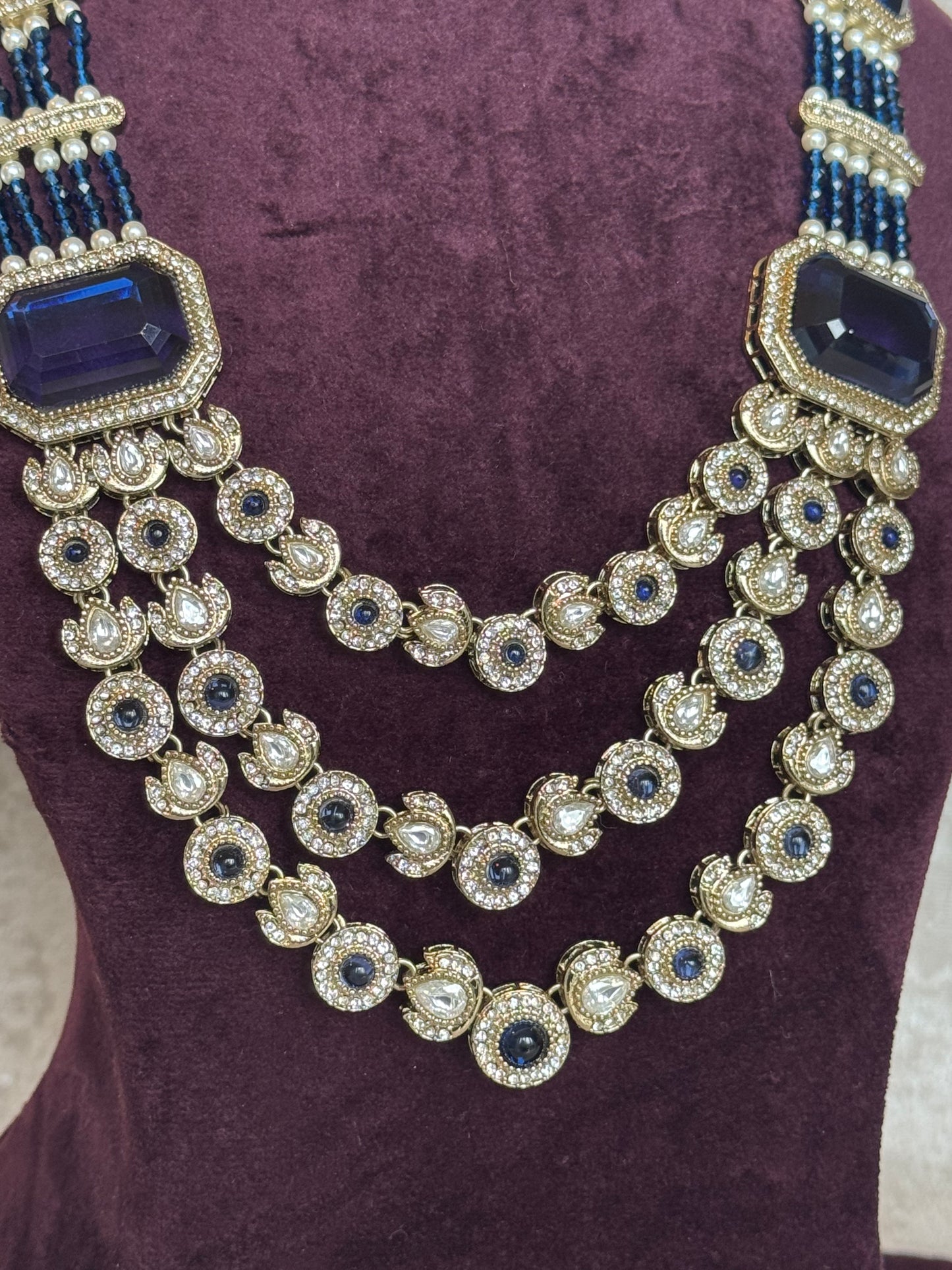 Multi Chain Mala Necklace Set
