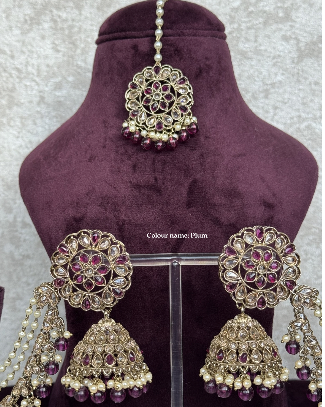 Jhumka Sahara Earring Tikka Set