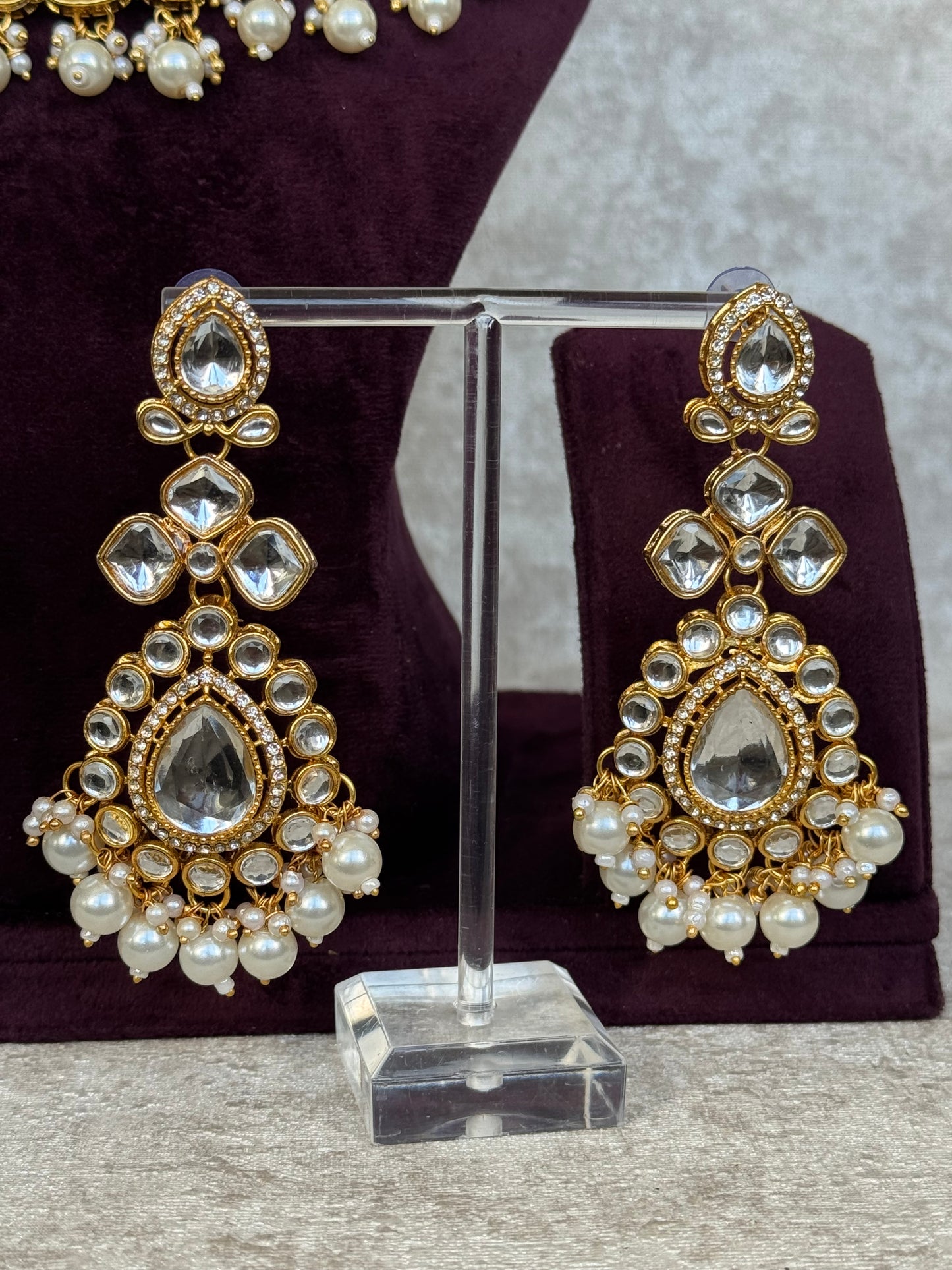 Semi Bridal Necklace Set | The Tara Collection