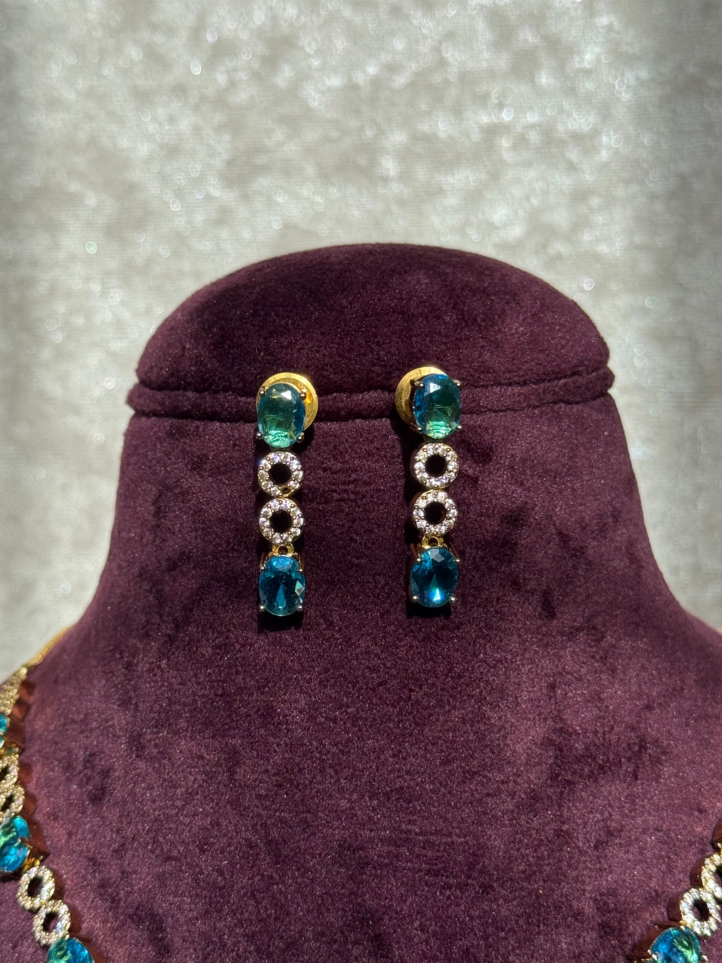 Gold Based American Diamond Set | The Tara Collection