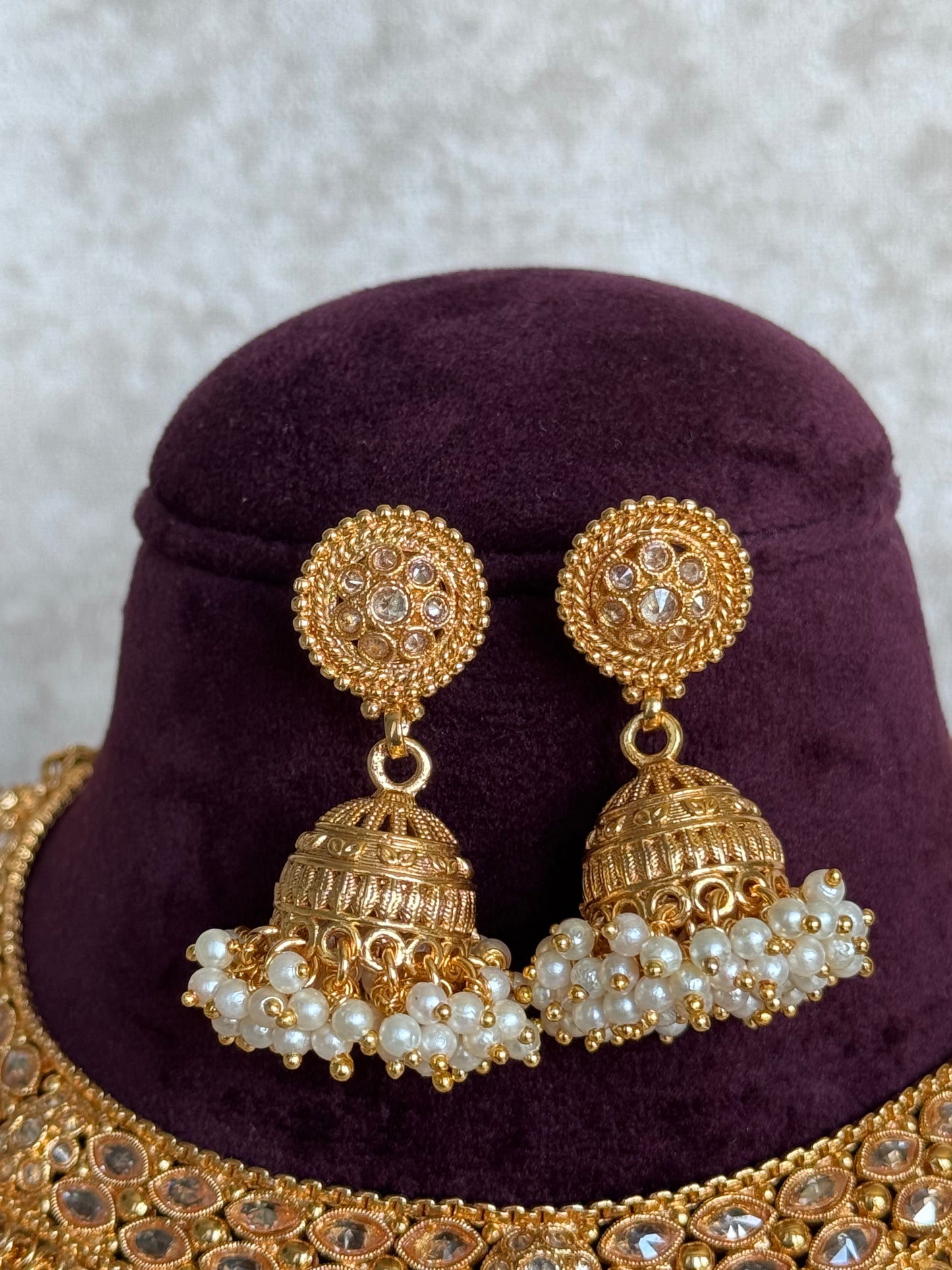 Moti Gold-Plated Necklace Set | The Tara Collection