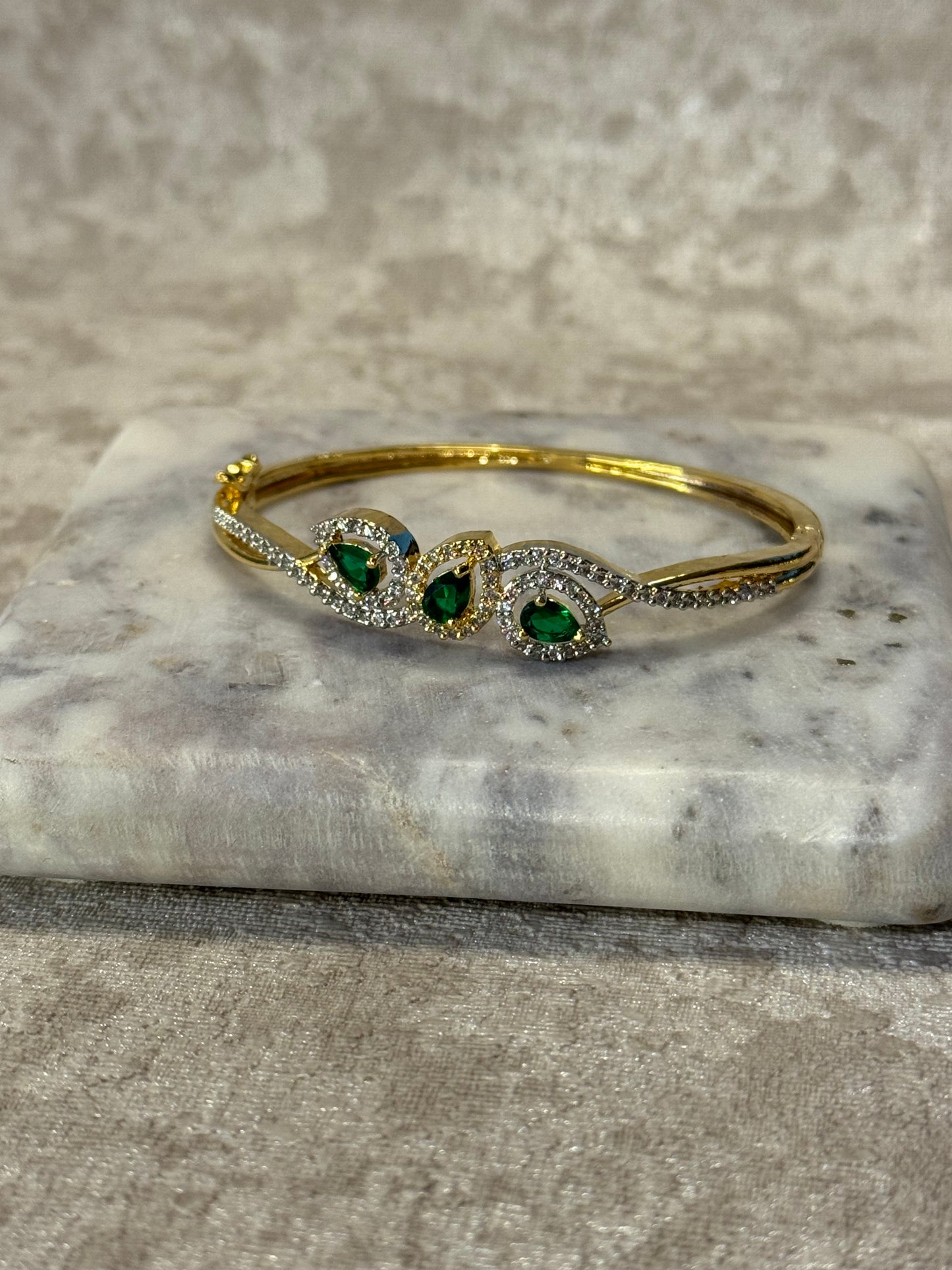 Teardrop American Diamond Bracelet