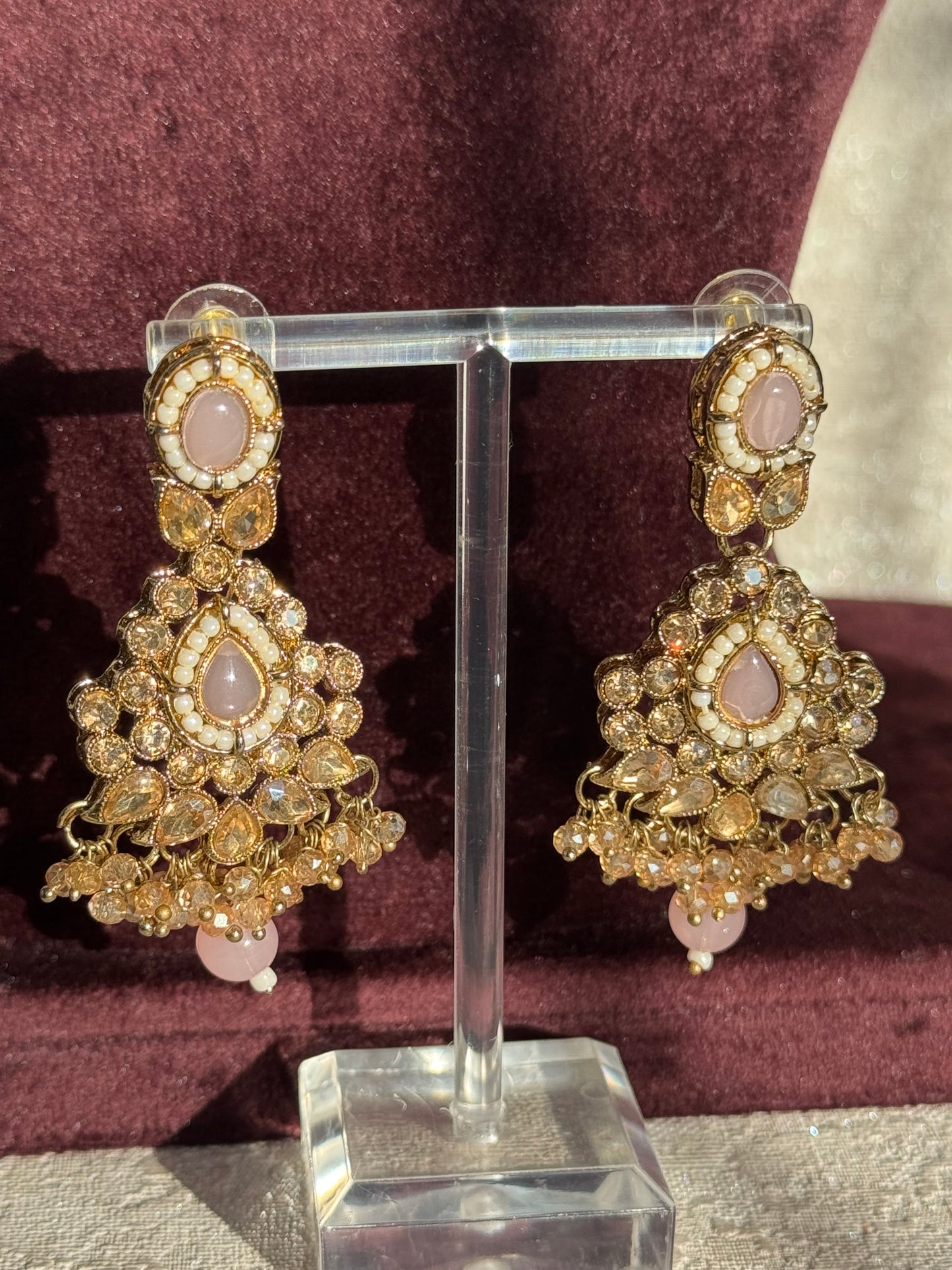 Polki Necklace Set | Necklace, Earrings & Tikka