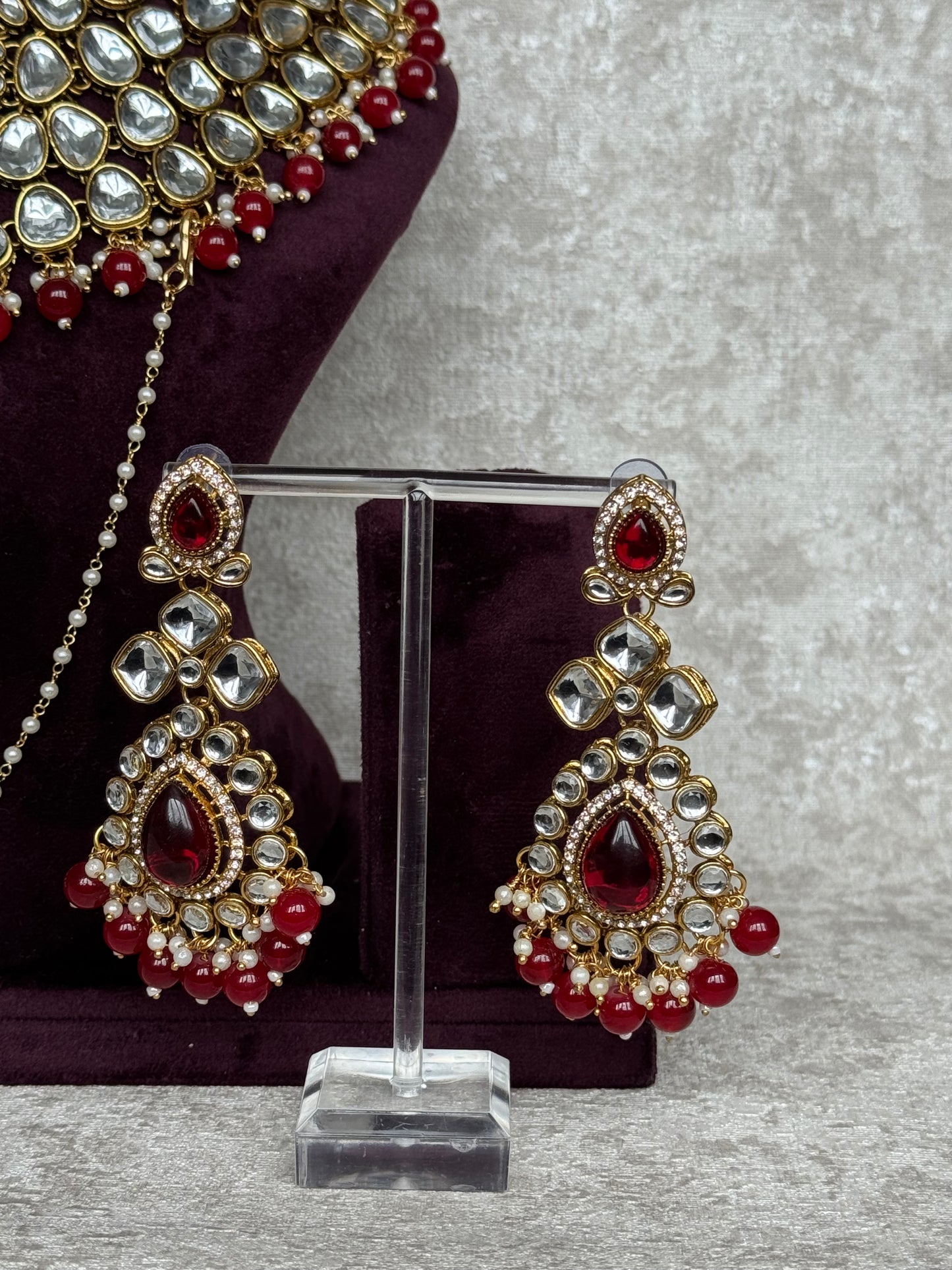 Semi Bridal Necklace Set | The Tara Collection