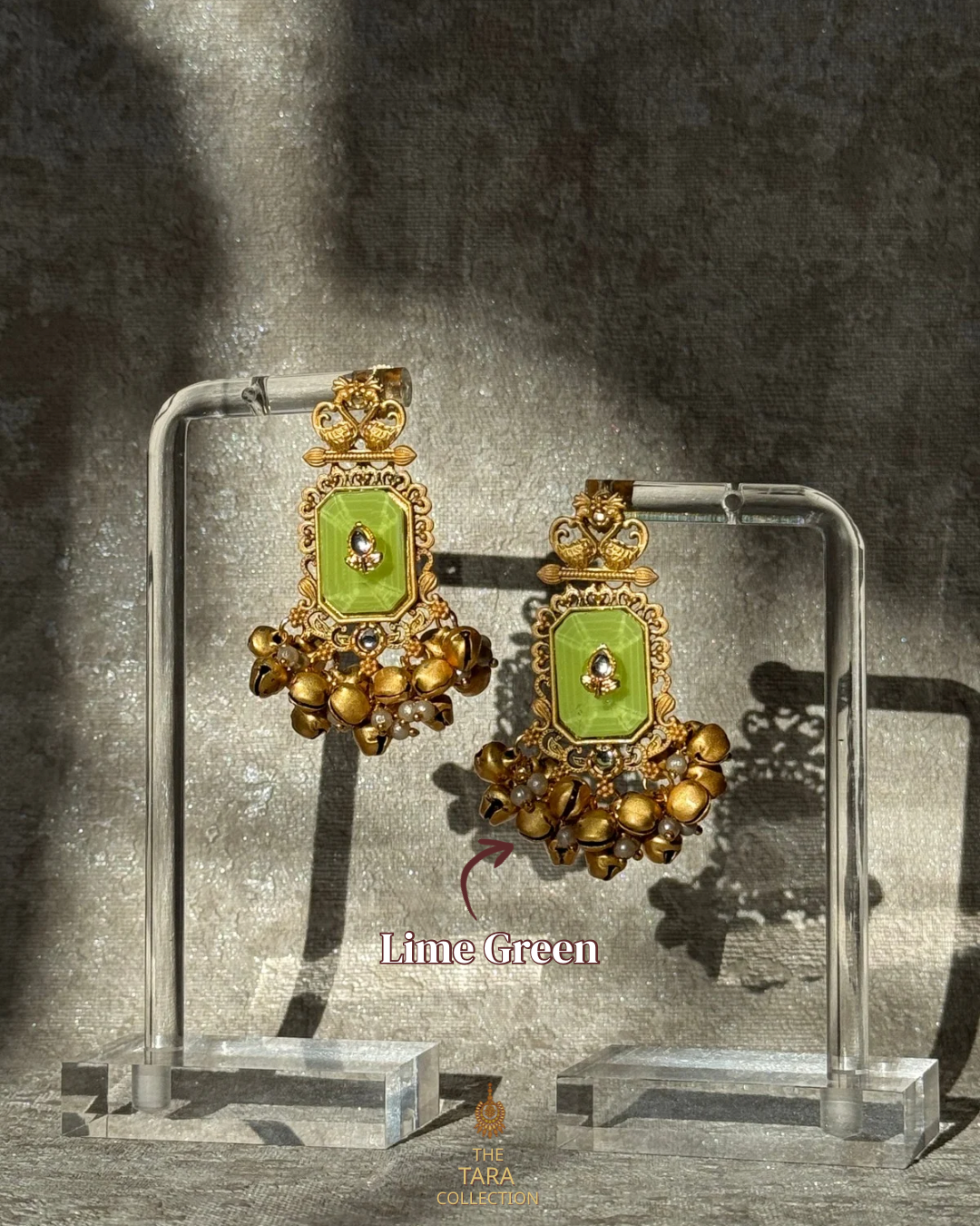 Ghungroo Bird motif earrings