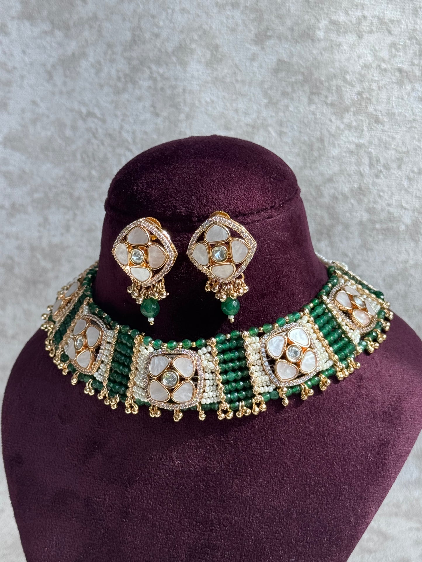 Mother of Pearl Necklace Set | The Tara Collection