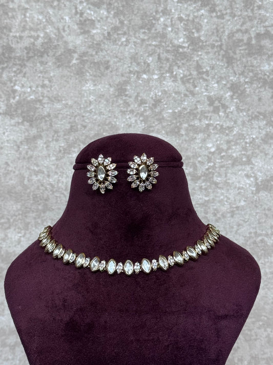 Dainty Kundan Choker Set | The Tara Collection