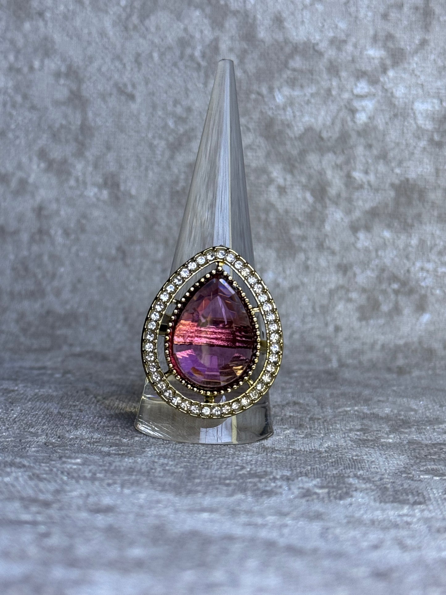 Tear Drop Adjustable Ring