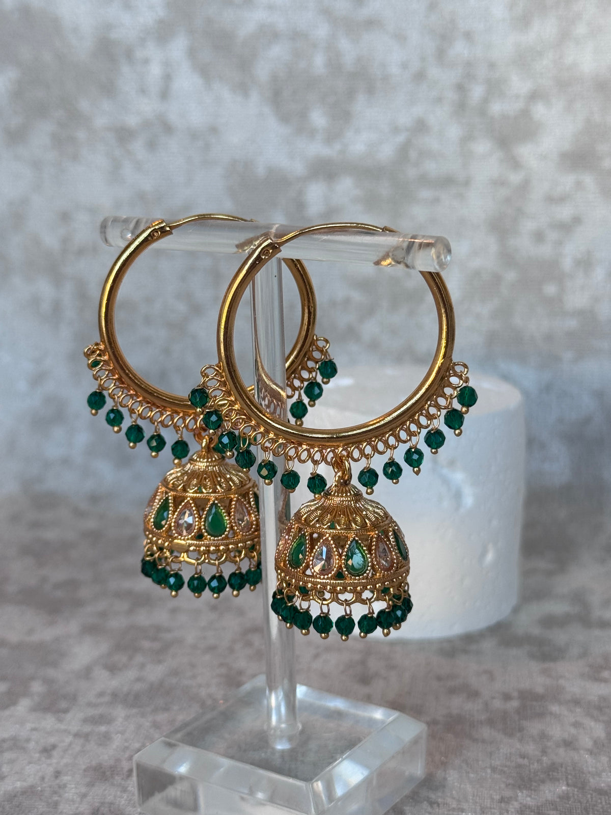 Simran - Bali Hoop Jhumka Earrings | The Tara Collection