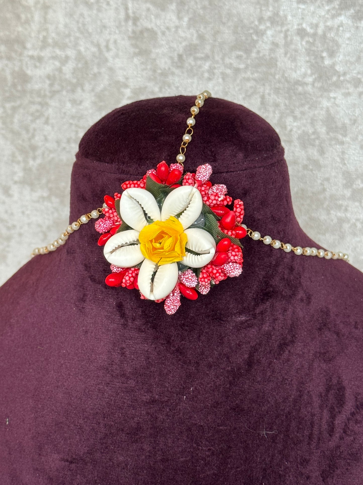 Floral Full Set | Necklace, Headpiece, Earrings & 2 Rings | The Tara Collection