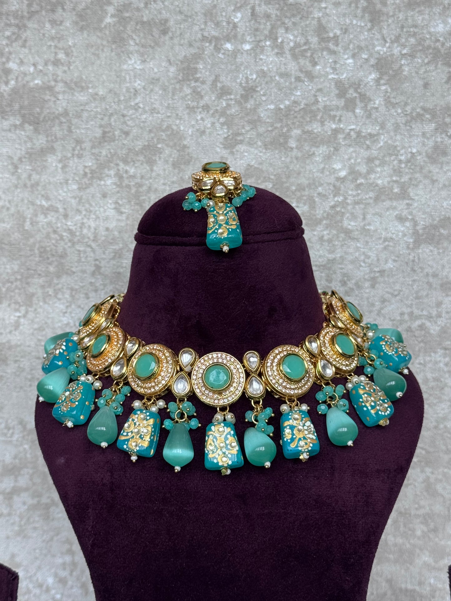 Stonework Necklace Set | The Tara Collection
