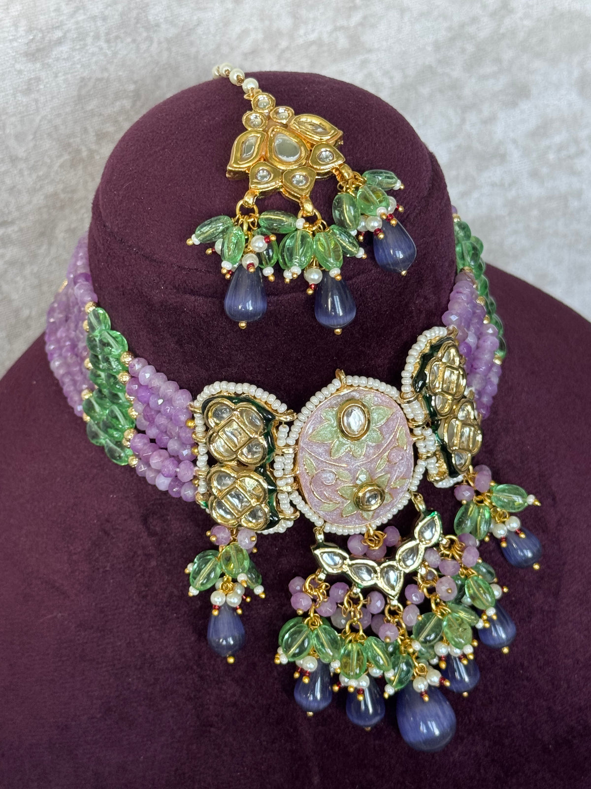 Riddhi - Meenakari Choker Set | The Tara Collection