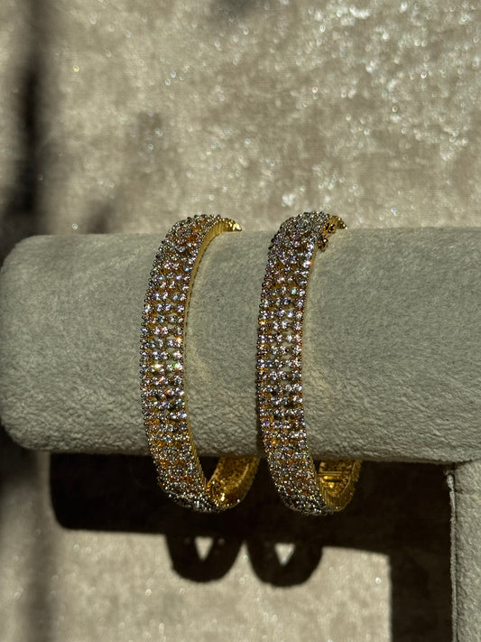 CZ Classic Bangle Set (Openable - Set of 2)