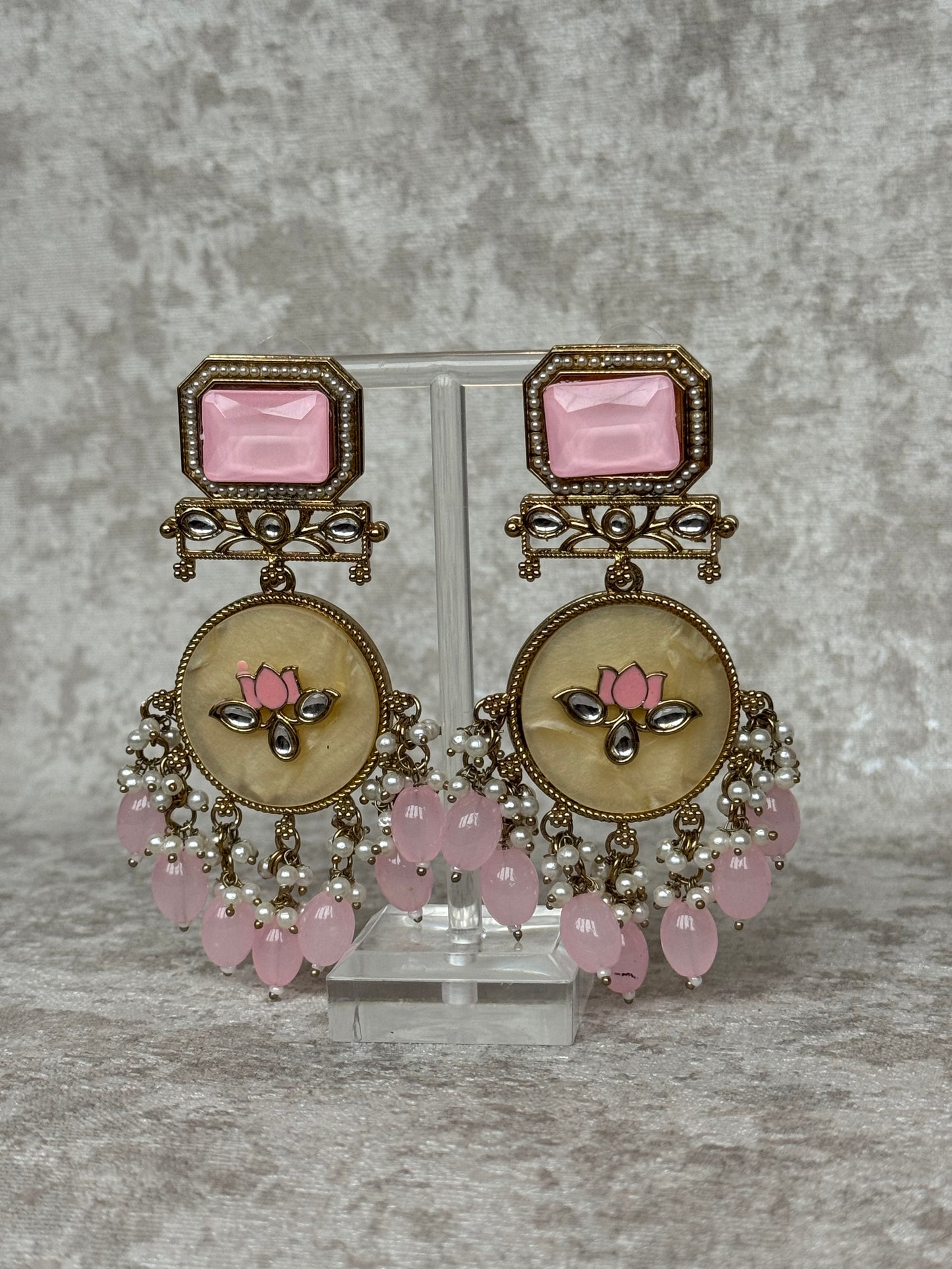 Indo Western MOP Earrings | The Tara Collection