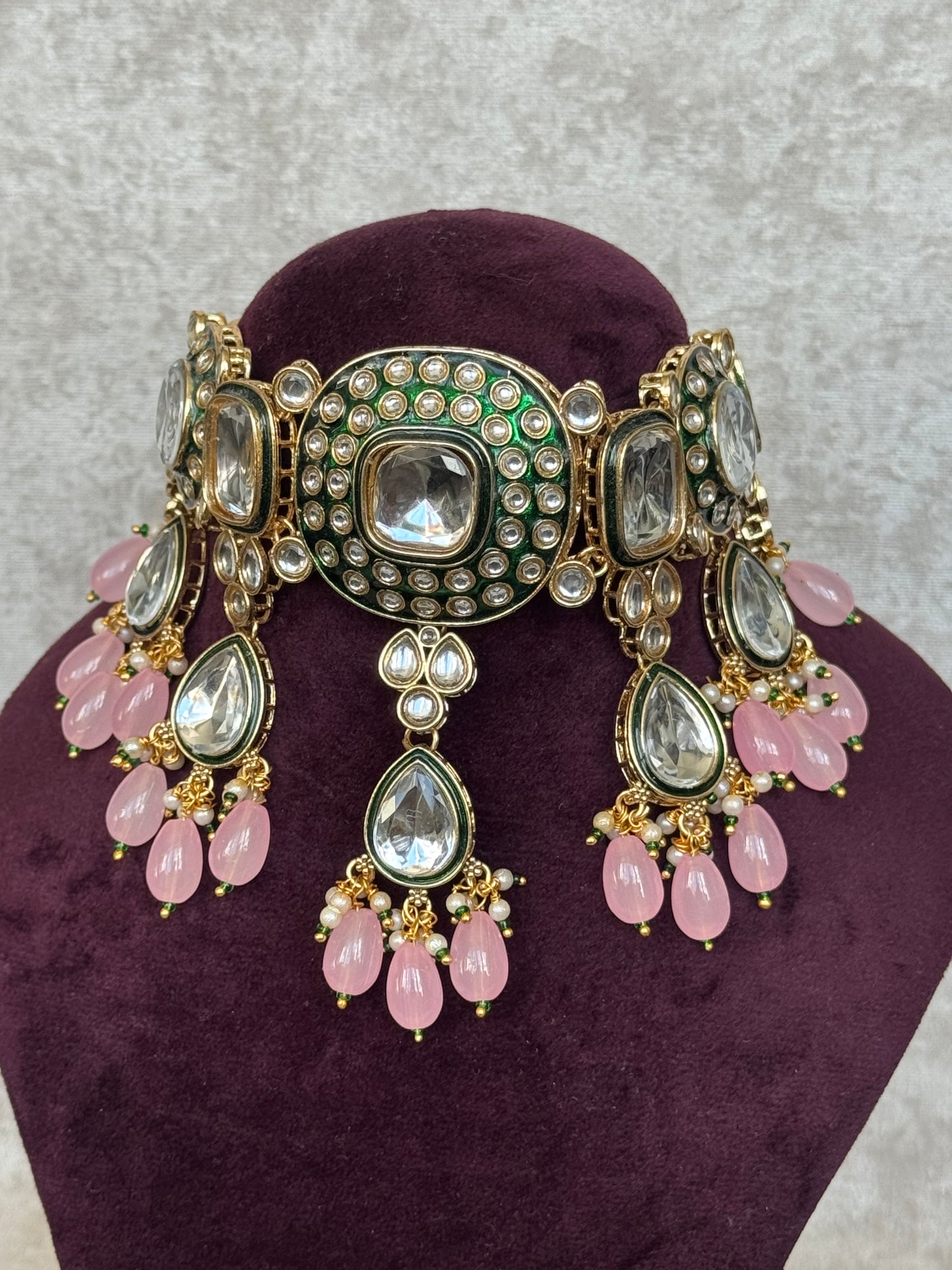 Kundan & Meenakari Choker Set | The Tara Collection