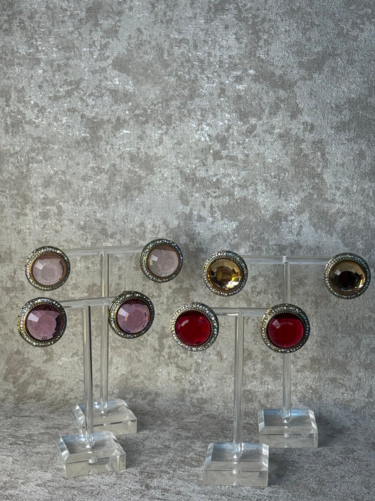 Round Statement Studs