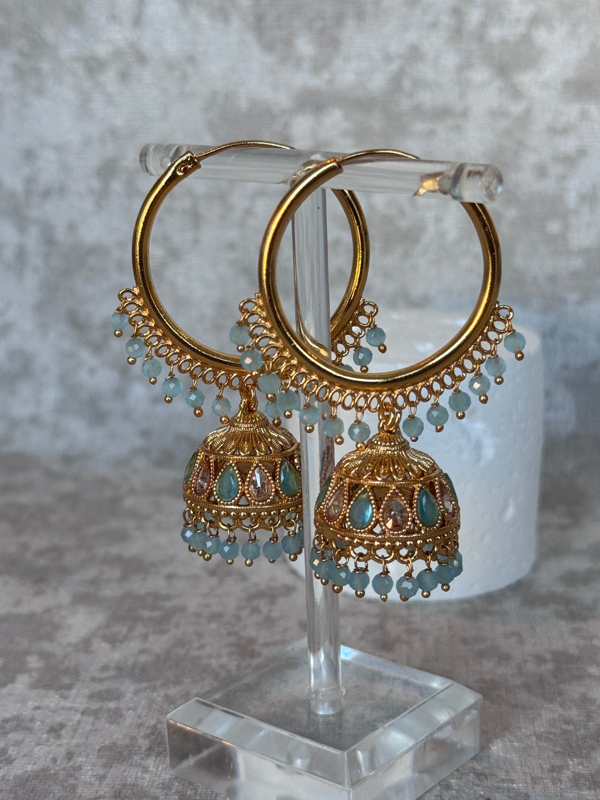 Simran - Bali Hoop Jhumka Earrings | The Tara Collection