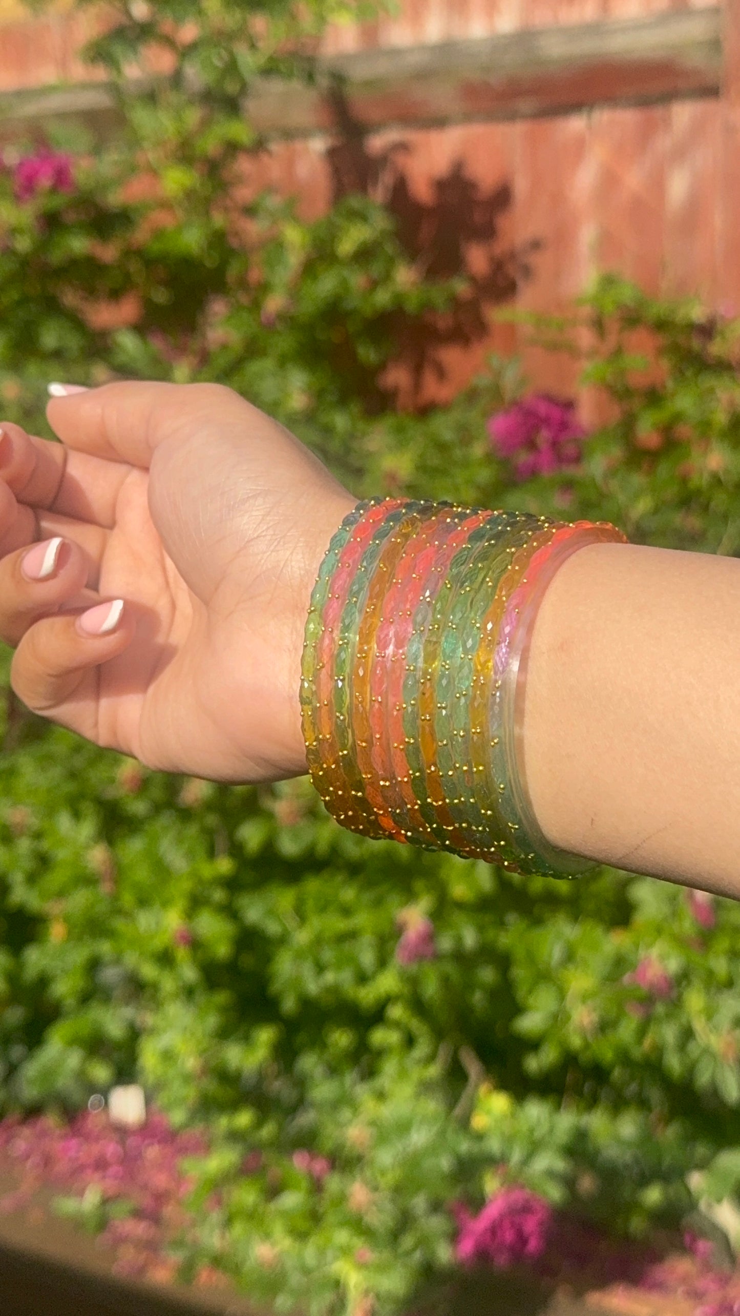 Pastel Multicoloured Glass Set of 12 | The Tara Collection