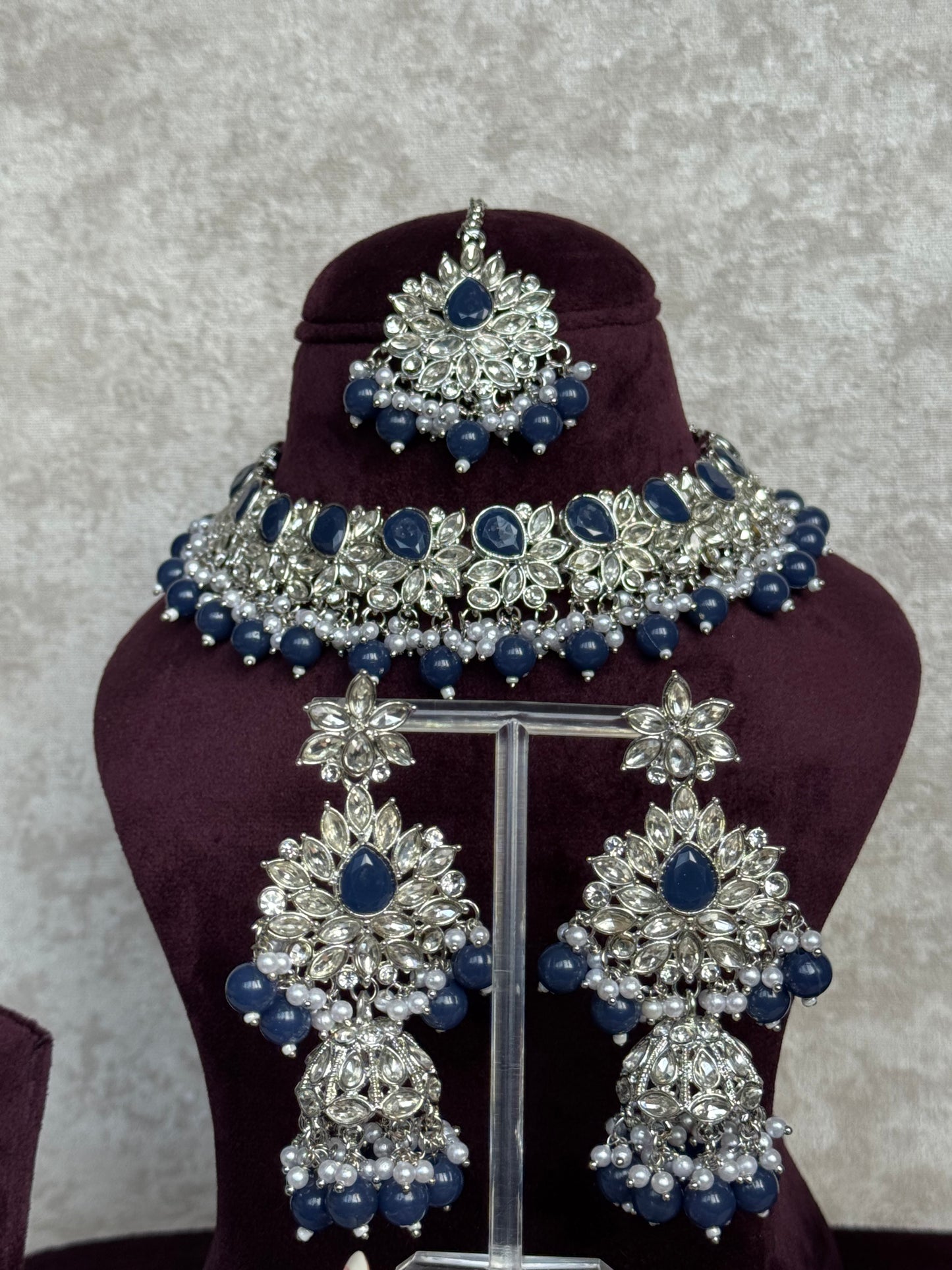 Silver Necklace Set Collection| The Tara Collection