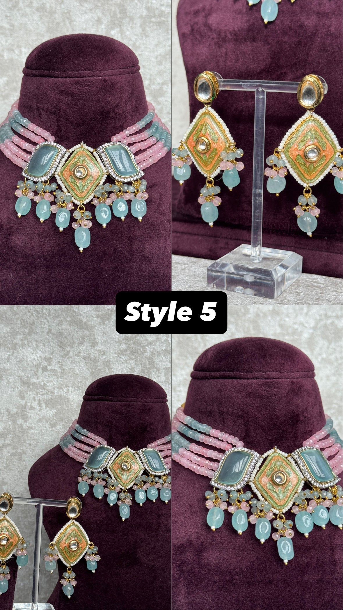 Meenakari Necklace Set | The Necklace Set
