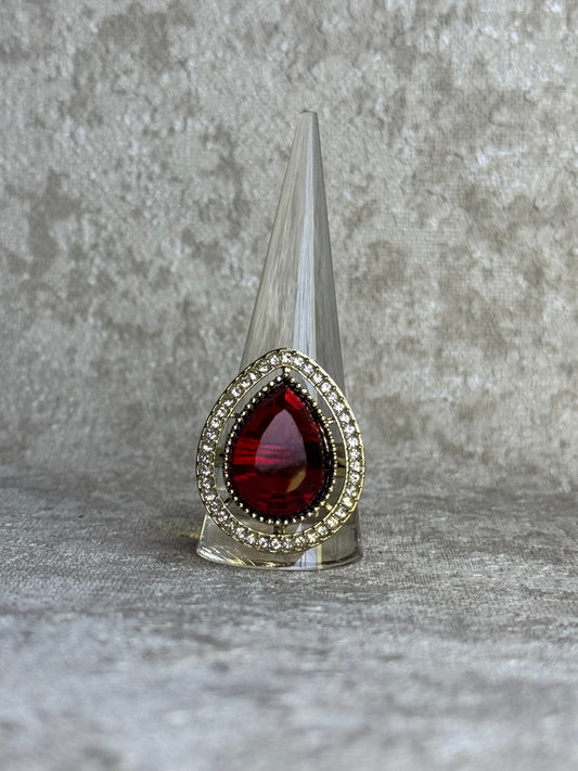 Tear Drop Adjustable Ring