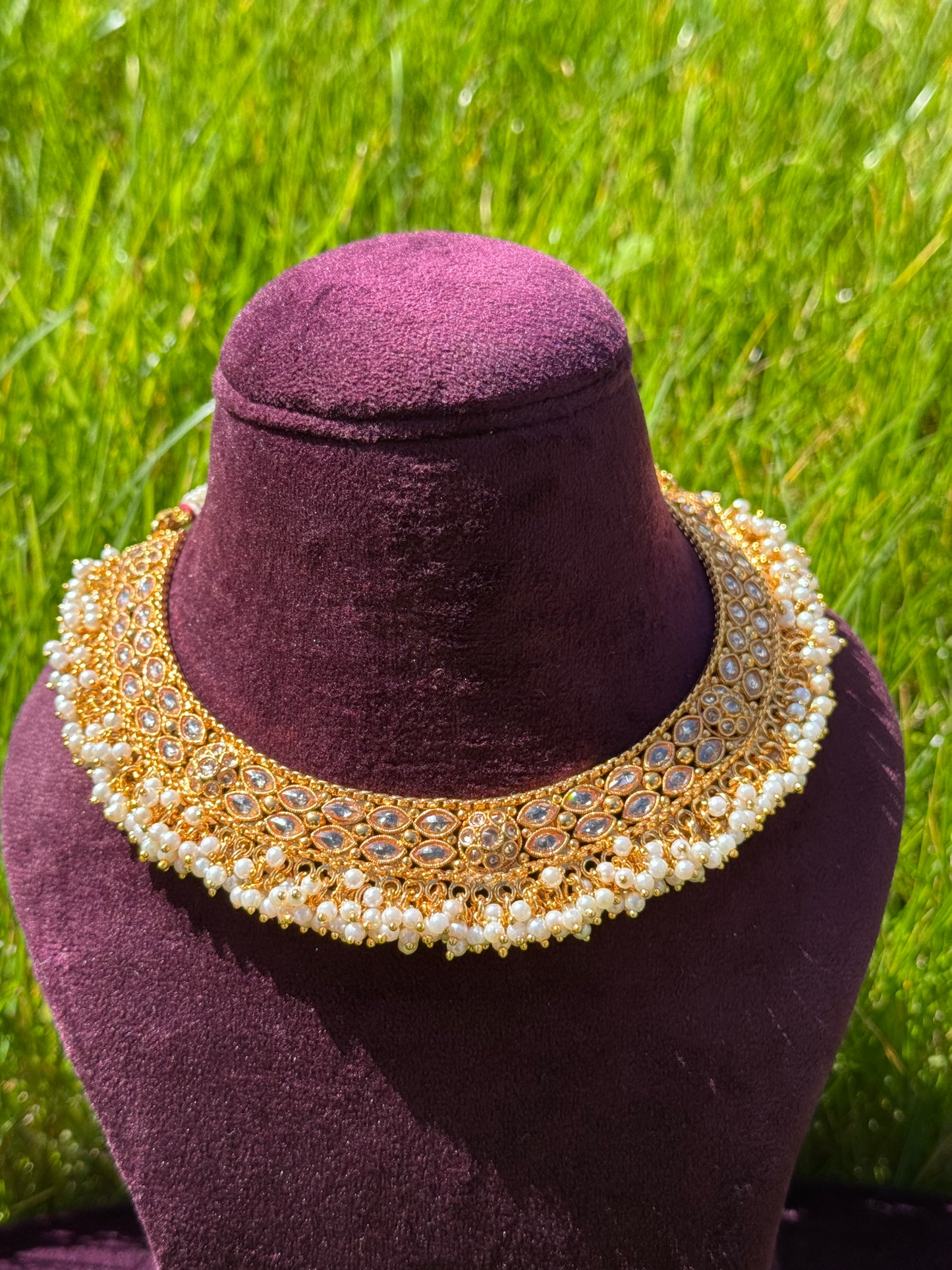 Moti Gold-Plated Necklace Set | The Tara Collection