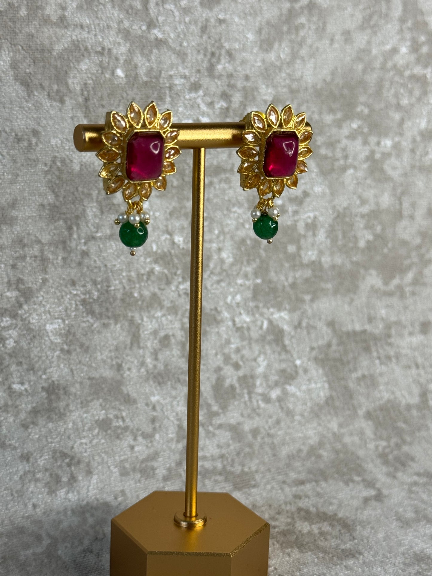 Mini Statement Stud Earrings – Multiple Colours