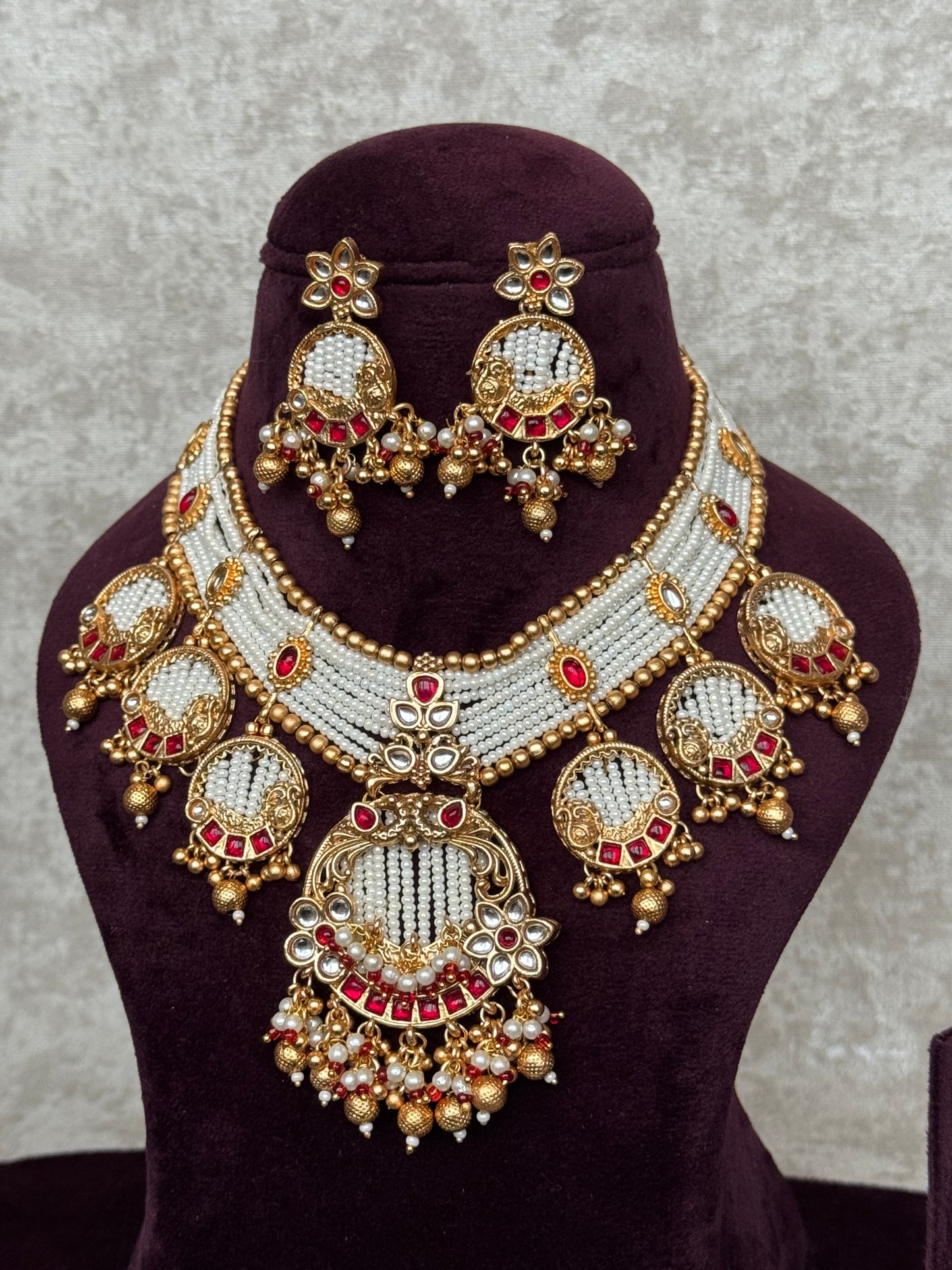 Heritage Rice Bead Necklace Set | The Tara Collection