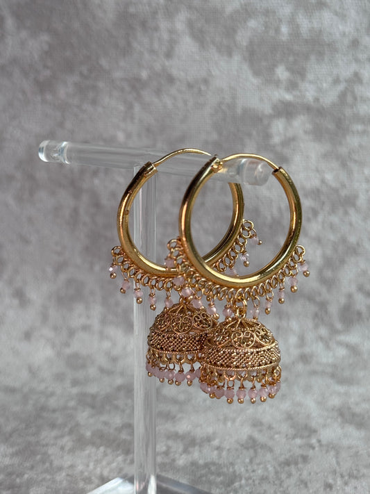 Bali Hoop Jhumka Earrings | The Tara Collection