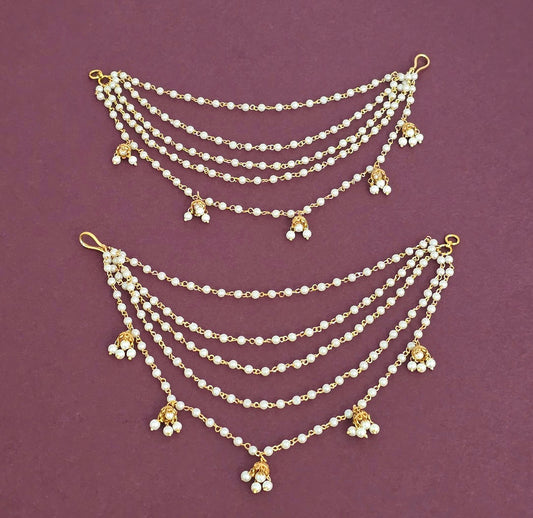 Multi Chain Jhumka Drop Sahara | The Tara Collection