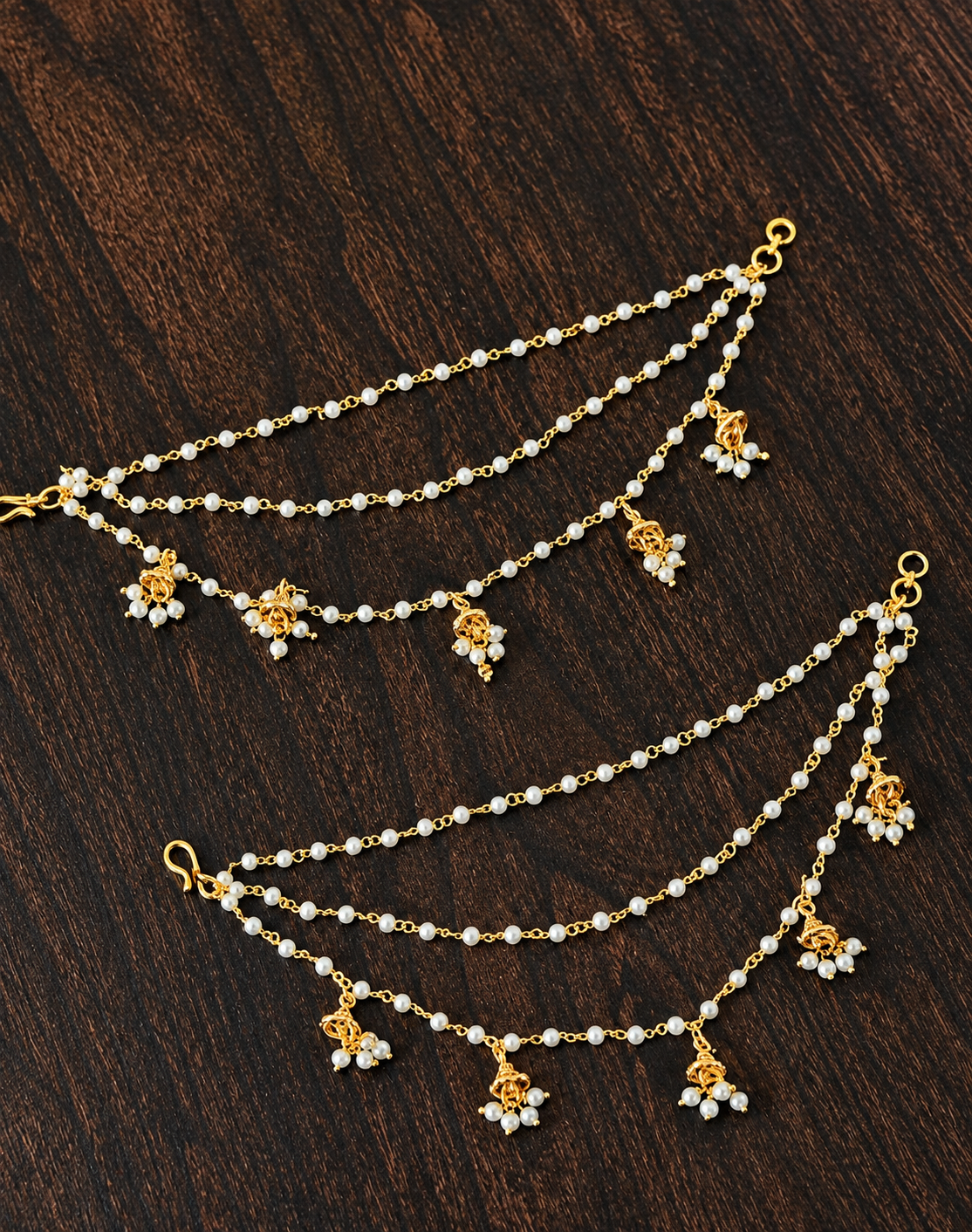 Multi Chain Jhumka Drop Sahara | The Tara Collection