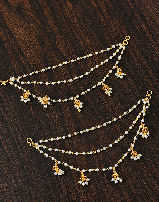 Multi Chain Jhumka Drop Sahara | The Tara Collection