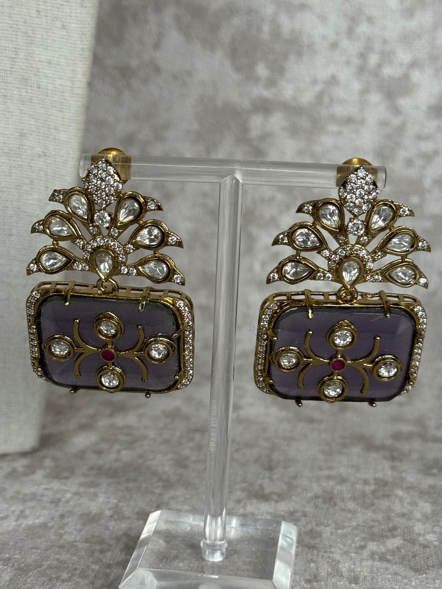 Purple Doublet Pendant Set