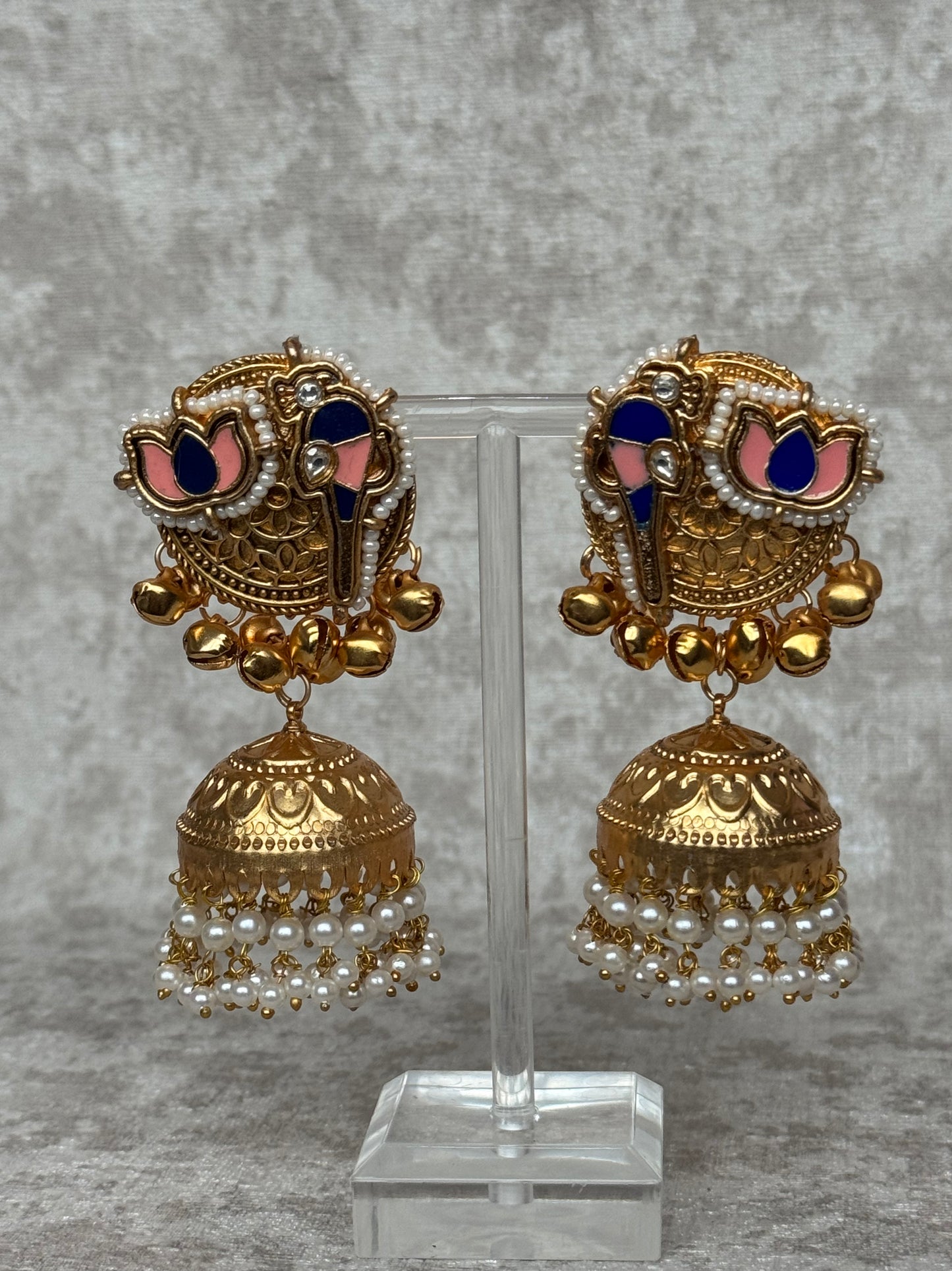 Jhumka Lotus Earrings | The Tara Collection