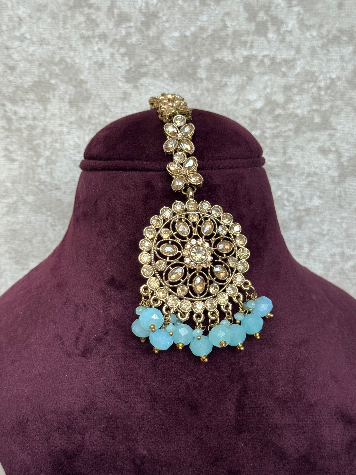 Polki Earring Tikka Set