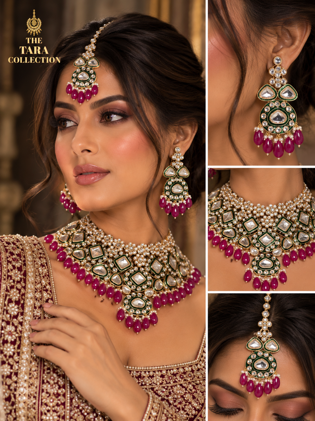 Tanvi - Meenakari Statement Set | The Tara Collection