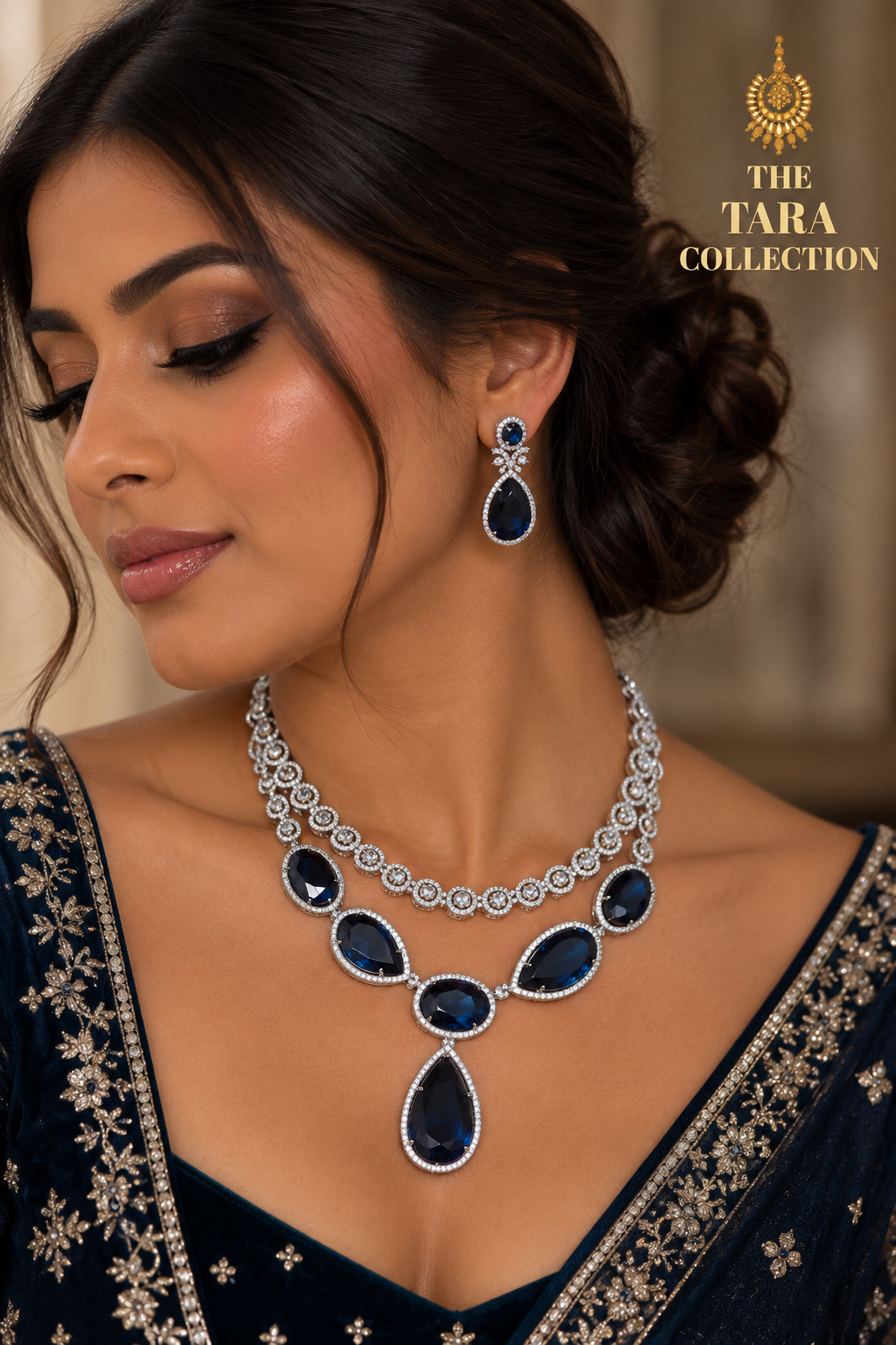 Raina - American Diamond Necklace | The Tara Collection