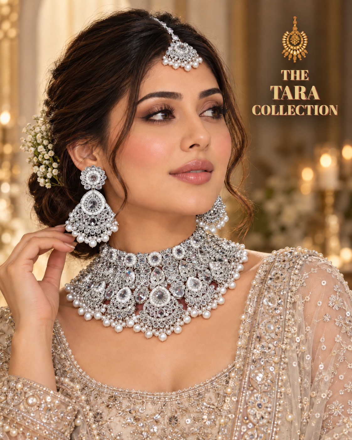 Charvi - Semi-Bridal Statement Choker Set | The Tara Collection