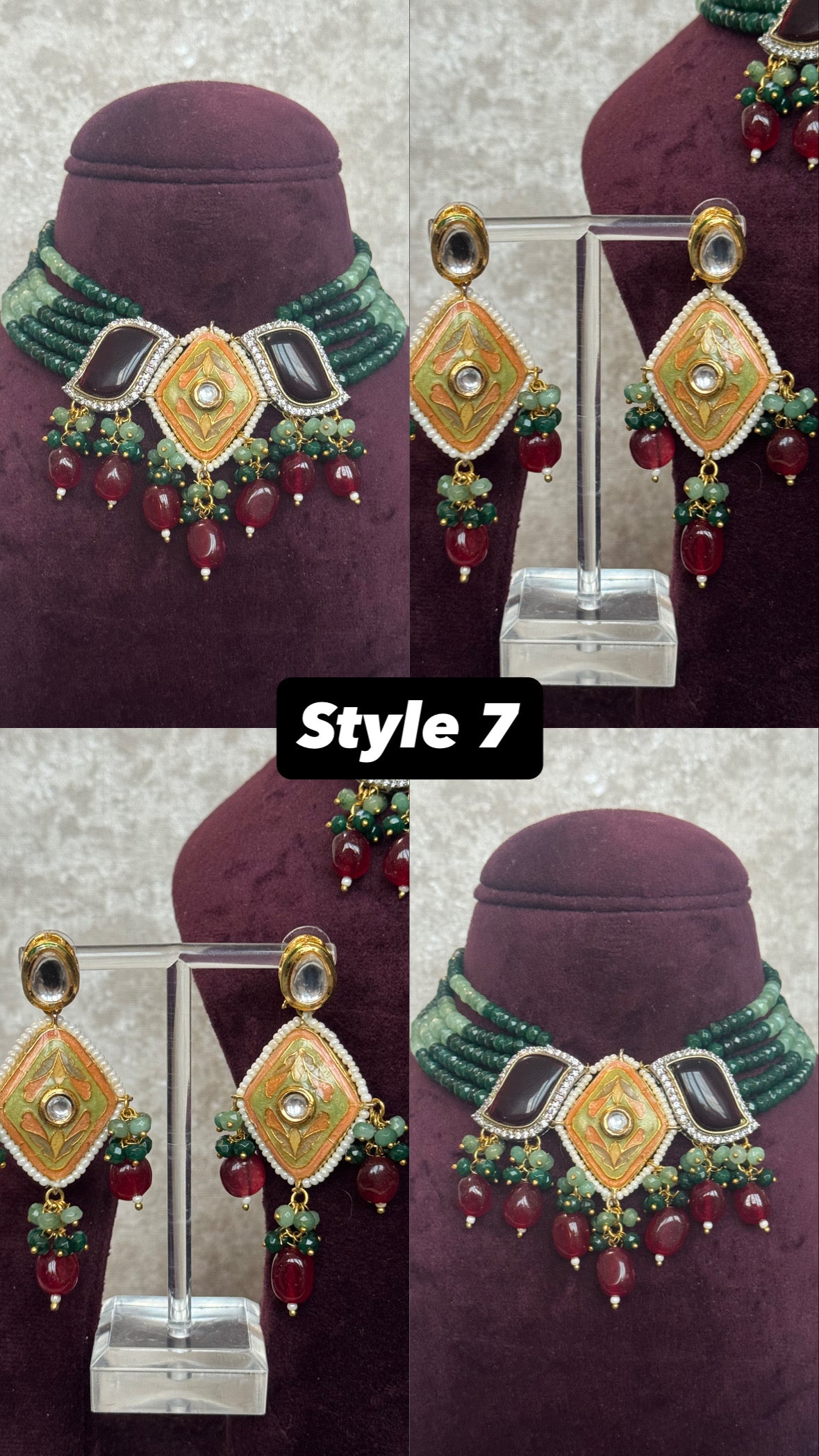 Meenakari Necklace Set | The Necklace Set