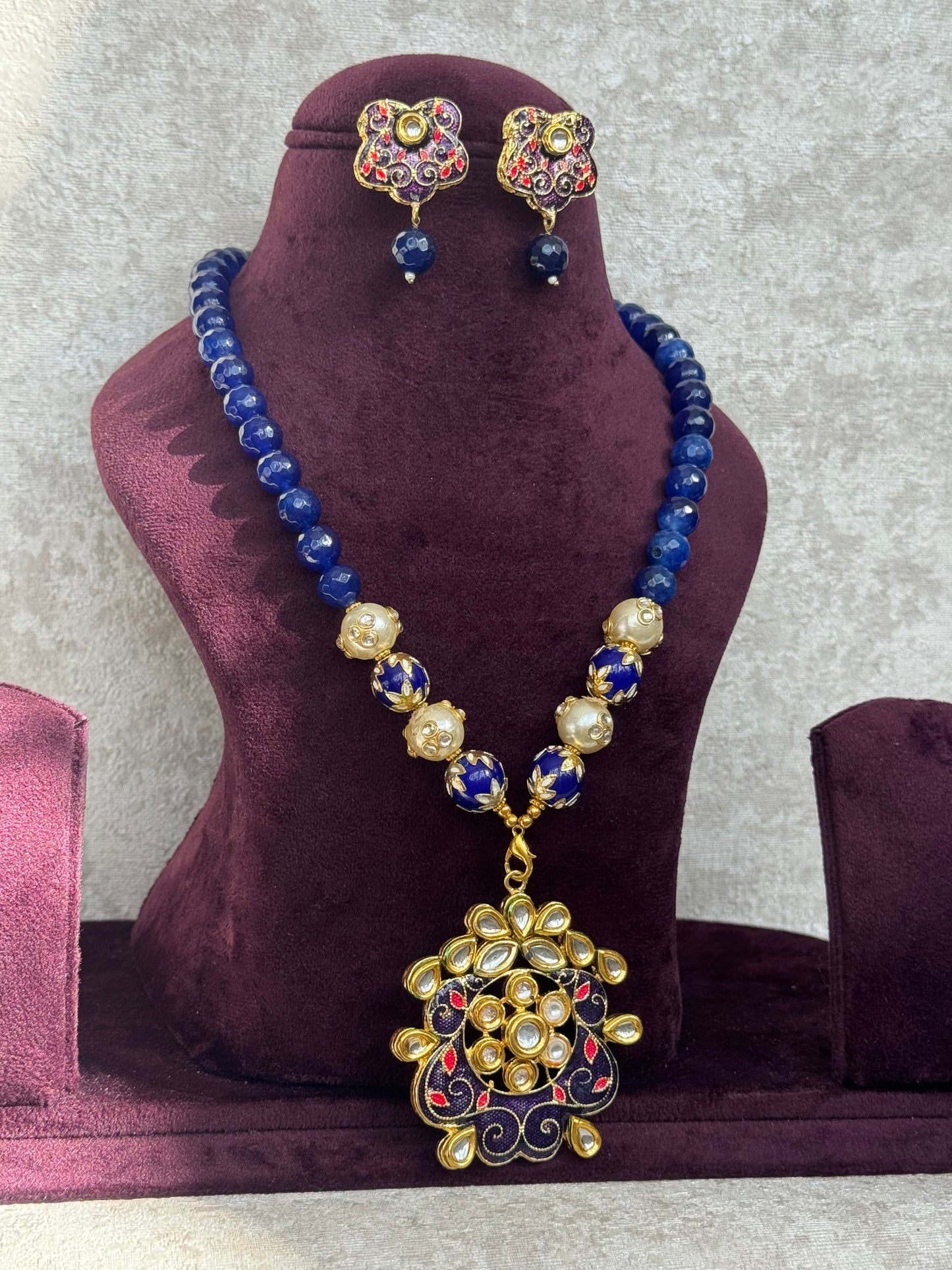 Blue Necklace Set | The Tara Collection