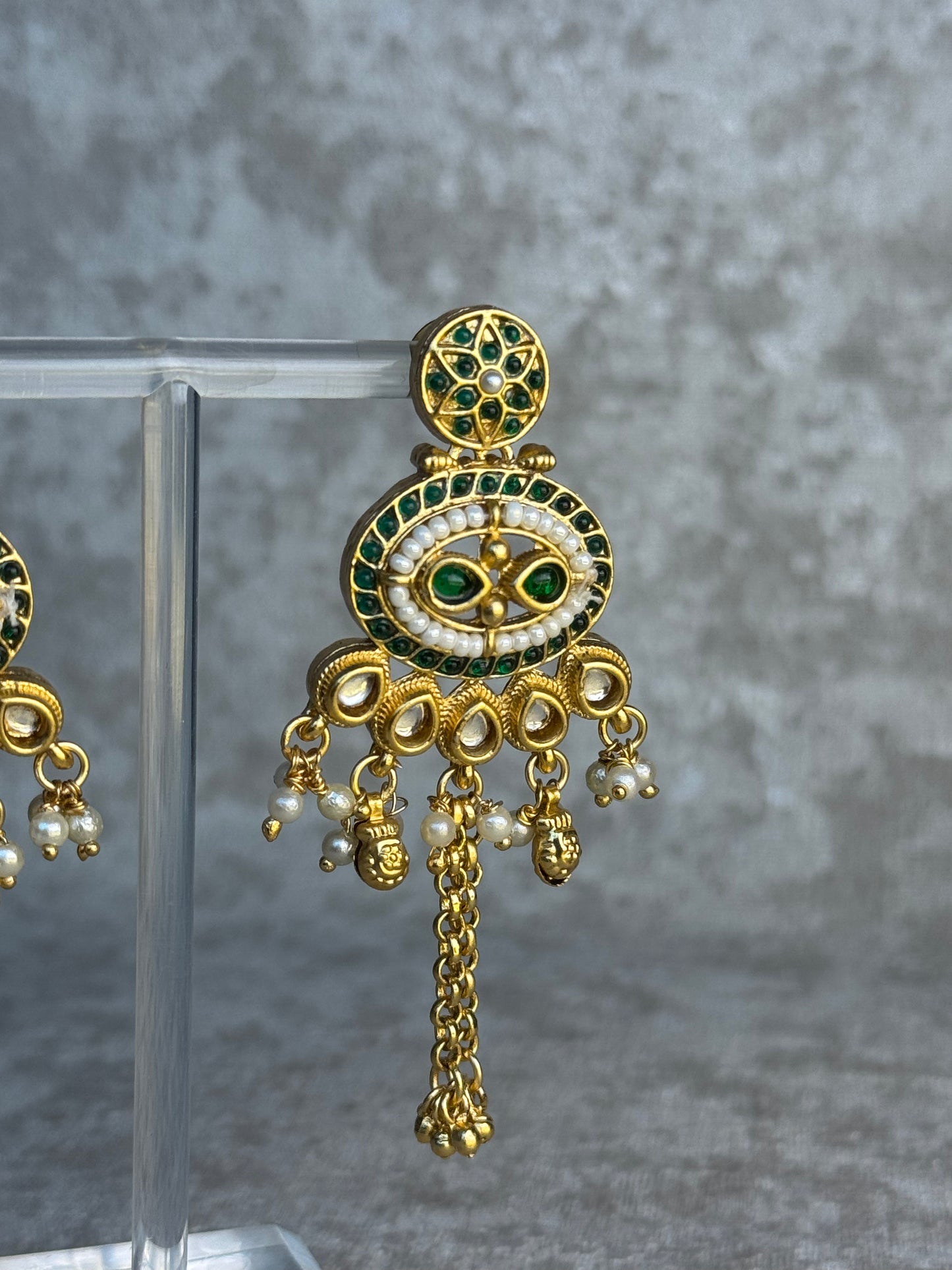 Heritage Kundan & Ghungroo Earrings