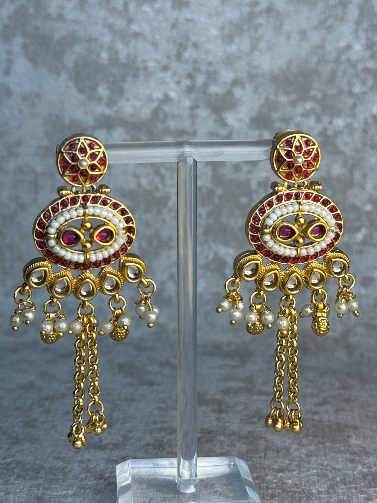 Heritage Kundan & Ghungroo Earrings