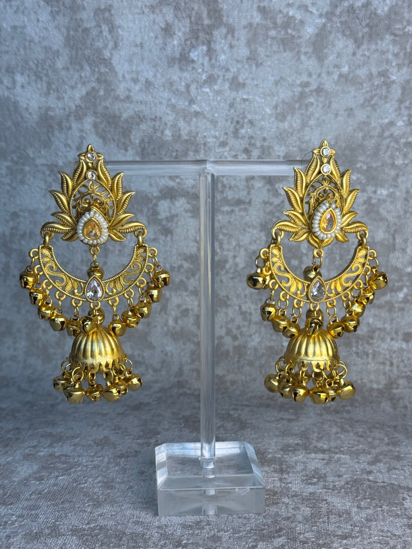 Kashmiri Jhumka Statement Earrings