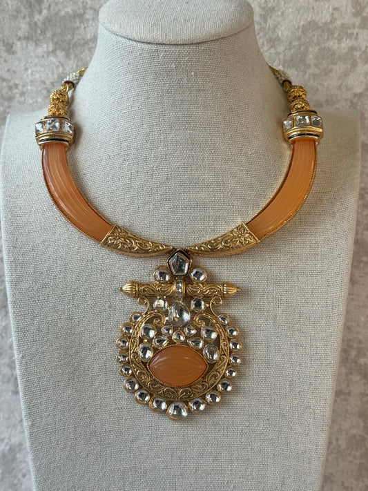 Rajwadi Polish North Style necklace set