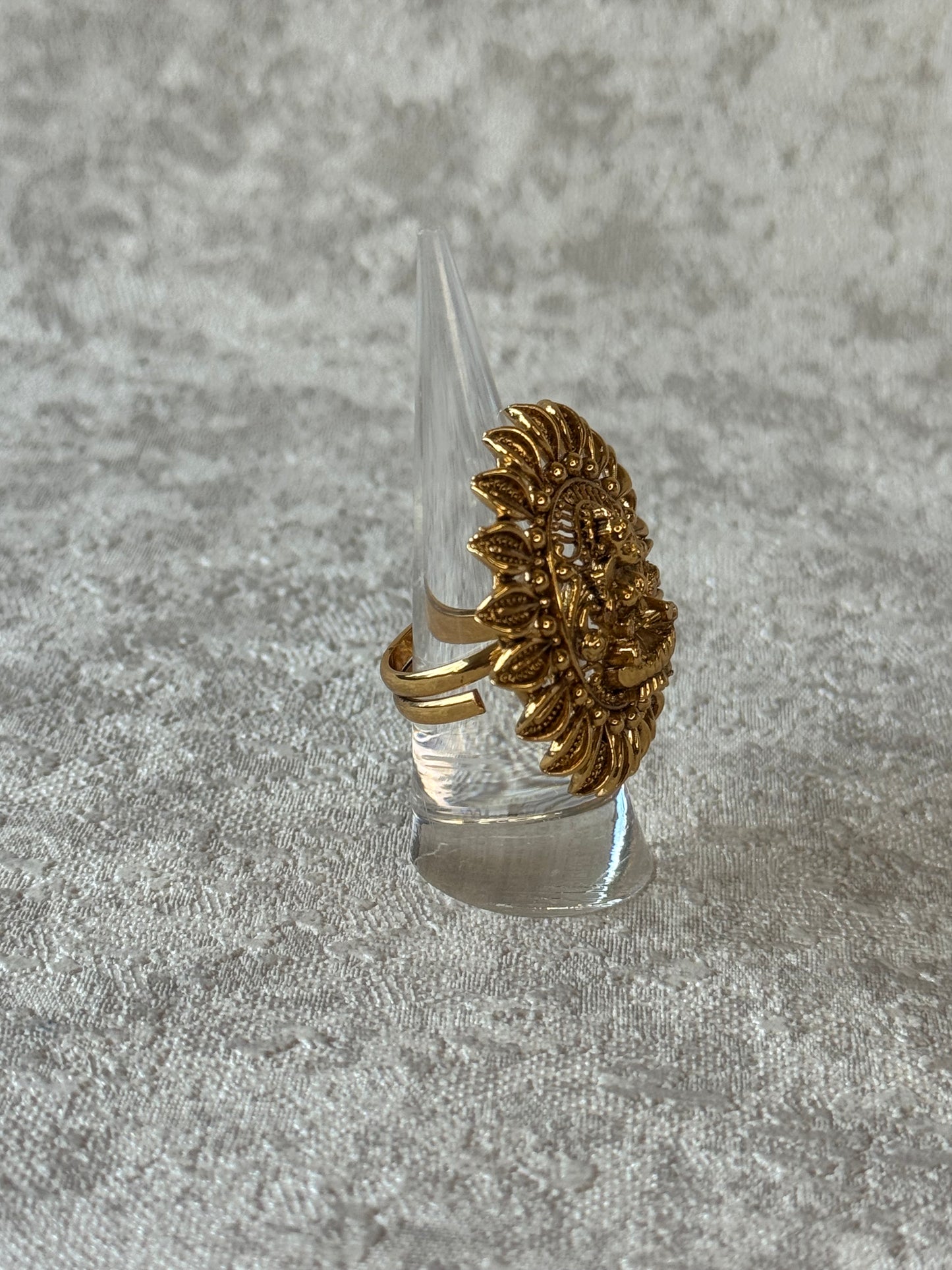 Beautiful Temple Ring - Laxmi Ring