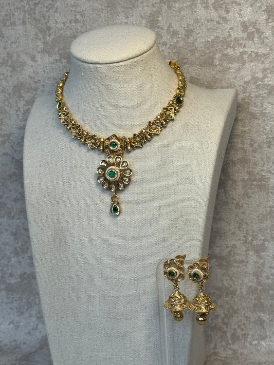 Classic Necklace Set with Gold Plating