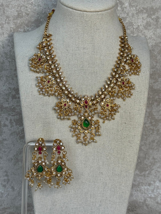 Kemp Pota Stone Long & Short Necklace Set